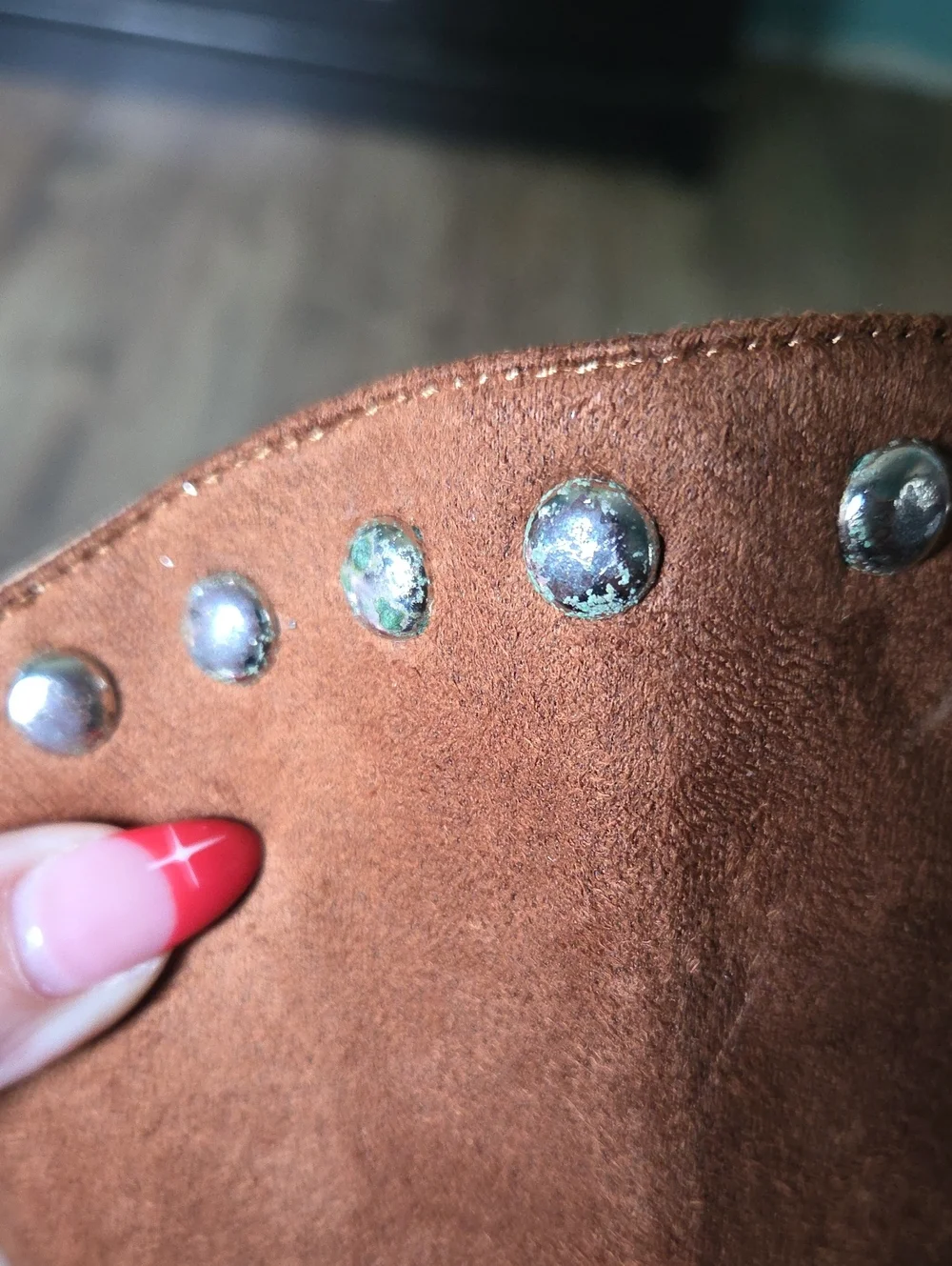 Rue21 | Brown Fringe Studded Knee-High Boots
